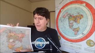 Flat Earth The AE map is correct and the FE Ahole aka Jake Gibson is DEAD WRONG [upl. by Solahcin]