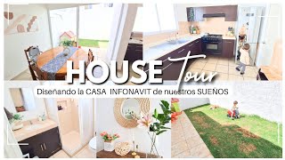 HOUSE TOUR HERMOSA CASA INFONAVIT 🏡🎉 Diseñando la CASA IDEAL [upl. by Kelci923]