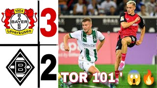 Leverkusen 22 Mgladbach  borussia monchengladbach vs Bayer Leverkusen  Bundesliga 2425 [upl. by Wilkens]