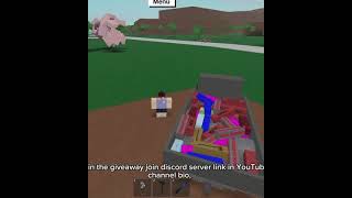 Giveaway in lumber tycoon 2 [upl. by Ydnyc]