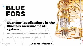 Quantum applications in the Bluefors measurement system [upl. by Jolynn]