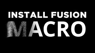 How to Install Macros in Fusion  Davinci Resolve 15 Fusion Quick Tutorial [upl. by Yroj552]