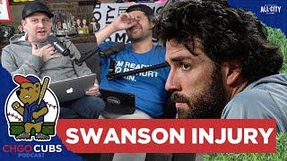 Is the Chicago Cubs injury to Dansby Swanson their own fault or just bad luck  CHGO Cubs Podcast [upl. by Ralyt438]