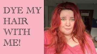 DYE MY HAIR WITH ME AT HOME  GARNIER OLIA INTENSE RED 660 [upl. by Ahsoek541]