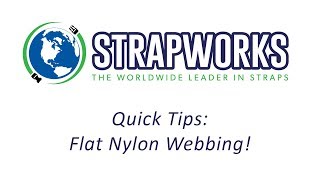 Strapworkscom Has Put Together a Few Quick Tips to Keep in Mind When Ordering Flat Nylon [upl. by Brass188]