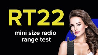 RT22 mini portable radio丨RT22 radio range test [upl. by Bela]