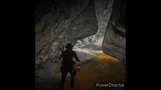 rdr2 Secret Cave Waterfall In Elysian Pool johnmarston waterfall ps5 secret short gaming [upl. by Annaegroeg]