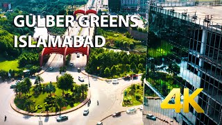 Gulberg Greens Islamabad  Aerial View  4K Ultra HD  Karachi Street View [upl. by Lednyk]