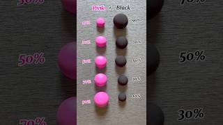 Pink vs black satisfying color mixingsubscribe colormixing satisfying clay youtubeshorts [upl. by Pryor]