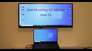 Wall Mounting A 34 Inches LG Monitor To The Wall [upl. by Gibrian880]