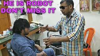 Robotic Head massage therapy by Indian barber  Loud cracks  ASMR Intense [upl. by Culliton]