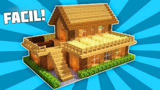 ✔ Como hacer una CASA DE MADERA PERFECTA para SURVIVAL en Minecraft [upl. by Bindman335]