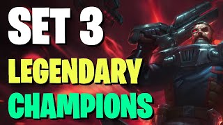 SET 3 LEGENDARY Unit Guide  Teamfight Tactics  TFT Galaxies  Set 3 Overview Part 15 [upl. by Ariel]