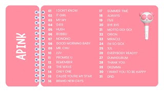 APINK PLAYLIST UPDATED 2023 [upl. by Olyhs]