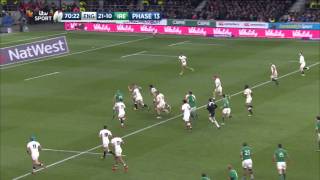 Ultan Dillane cuts through the England defence [upl. by Gnanmas680]