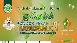 🔴 LIVE  FESTIFAL SHOLAWAT AL  BANJARI  HARLAH KE53 PP BABUSSALAM [upl. by Oliva]