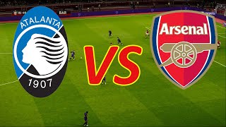 ATALANTA VS ARSENAL UEFA CHAMPION LEAGUE EFOOTBAL MACH [upl. by Eidnim]