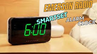 Emerson smartset alarm clock radio with Bluetooth speaker [upl. by Ivon]