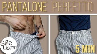 Stringere un PANTALONE a CASA in 5 min  Stile Uomo [upl. by Sutton337]