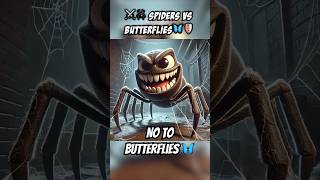 ⚔️🕷️ Spiders vs Butterflies🦋🛡️ai cartoonstoryfilmepicbattleinsectsfightviralspiderhome [upl. by Lorola]