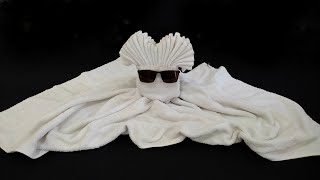 GHOST TOWEL FOLDING  TOWEL ART [upl. by Weslee]