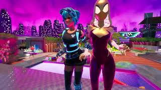 😍 PARTY HIPS by Fortnite The Machinist Skin amp SpiderGwen Skin 🥰 [upl. by Assilev]