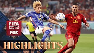 Japan vs Spain Highlights  2022 FIFA World Cup [upl. by Dlonyar]