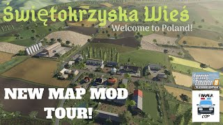 quotSwietokrzyska Wiesquot New Mod Map Tour in Farming Simulator 19 [upl. by Coster]