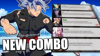 NEW Combo for BLACK in the New DBFZ Patch 138 [upl. by Trow]