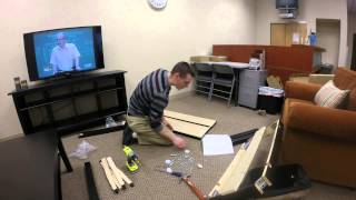 IKEA Bjursta Extendable Table Assembly Time Lapse made with GoPro [upl. by Acinor]