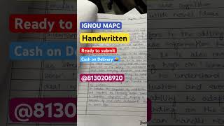 IGNOU mapc solved assignment 2024 ignouassignment ignoumapc ignouassignment [upl. by Nytsirk]