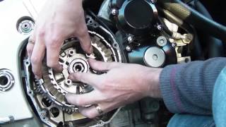 DIY  How to upgrade a Suzuki Hayabusa clutch [upl. by Dorcea]