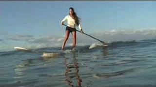 SUP HOW TO CATCH WAVES stand Up paddle boarding [upl. by Dachia816]