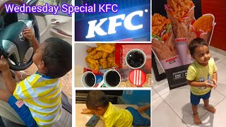 Wednesday Special KFC  మా బాబు అల్లరి  KFC  icecream Unwrapping  Foodvlog  Subscribe [upl. by Anibas961]