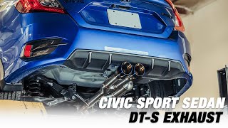 10th Gen Civic Sport Sedan 20 with ARK Performance DTS Exhaust [upl. by Elatsyrc]