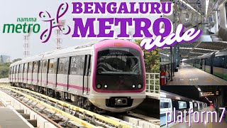 Namma Metro Bengaluru  Travel Experience  SV Road to KSR Bengaluru [upl. by Analra]