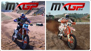 MXGP 2024 VS MXGP 2021  The Official Motocross Videogame DIRECT COMPARISON [upl. by Sackey]