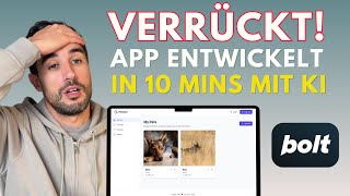 Ohne Vorwissen Apps bauen Mit KI in nur 10 Min möglich 🔥 boltnew deutsch tutorial [upl. by Reid293]