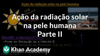 Ação da radiação solar na pele humana  Parte II [upl. by Vinita]