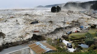 Japan earthquake magnitude 91  Japan tsunami 2011 compilation [upl. by Onivla712]