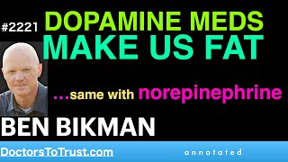 BEN BIKMAN a2  DOPAMINE MEDS MAKE US FAT…same with norepinephrine [upl. by Joey]