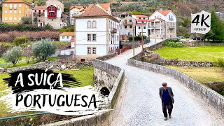 Serra da Estrela na Rota  Vila de Loriga  Portugal Walking Tour 4K [upl. by Edme22]