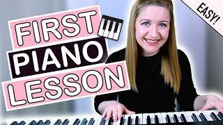 How To Play Piano  EASY First Piano Lesson [upl. by Kasey]