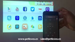 Pmovie Interactive Projector  Smart Phone APP Remote Control [upl. by Vorster]