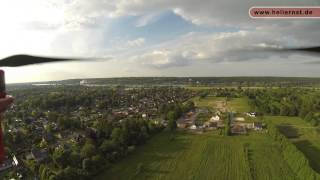 DJI F450 FPV Flug im Garten und Umgebung [upl. by Nasia]