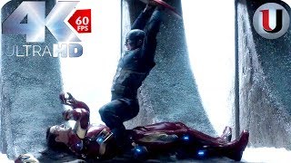 Iron Man vs Captain America amp Bucky Part 2  Captain America Civil War 2016 MOVIE CLIP 4K [upl. by Mccartan587]