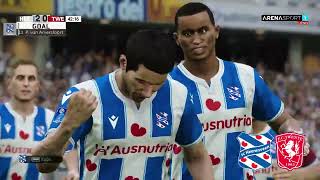 Heerenveen v FC Twente Samenvatting  Eredivisie  eFootball PES 21 [upl. by Herrah]