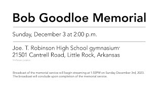 Bob Goodloe Memorial [upl. by Hook]