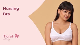 Nursing Bra Demo  Easy Breastfeeding Nursing Bra For Women  Morph Maternity [upl. by Horatia651]