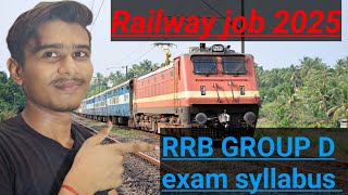 RRB Group D exam syllabus  Group D New Vacancy 2024  RRB Group D  Railway Job in 2025 [upl. by Missie]